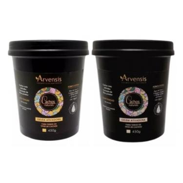 Imagem de Kit Arvensis Cachos Geleia Capilar Alta e Suave Fixação 450g