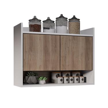 Imagem de Armário de Cozinha Aéreo 70,5 cm 2P com Nicho Colin M12 - D'Rossi