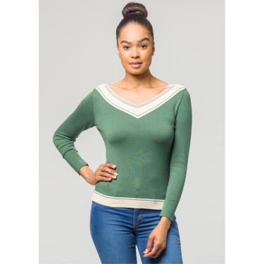Imagem de Blusa Manga Longa Pau a Pique Modal Verde