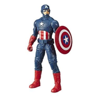 Imagem de Boneco Capitão América - Avengers Olympus - E5579 - Hasbro, Azul, Marv