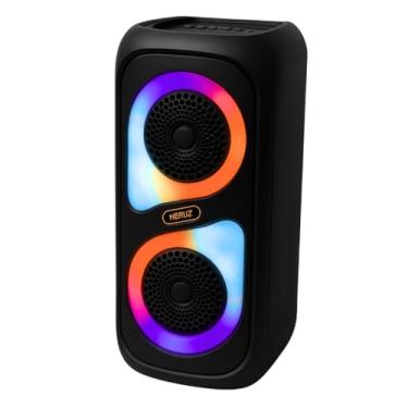 Imagem de Caixa de Som Bluetooth com LED FM, USB Pendrive Grande Potencia Heruz