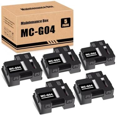 Imagem de Cartucho de manutenção MC G04 MC-G04 funciona para G1130 G1230 G1330 G1430 G1530 G2170 G2270 G2470 G2570 G3170 G3270 G3370 G3470 Impressoras, substituição para Caixa de cartucho de manutenção de tinta