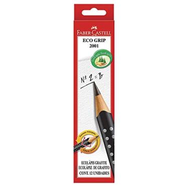 Imagem de EcoLápis Grafite Grip, Faber-Castell, 2001BPR, Preto, pacote de 12