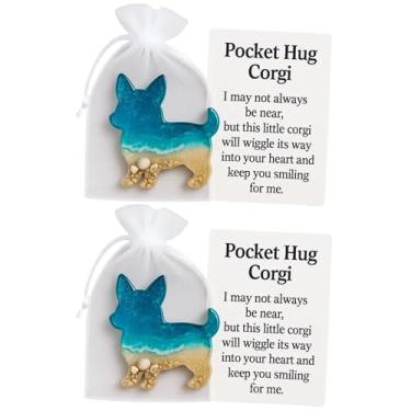 Imagem de 2 cartões fofos de abraço para cães – Dachshund, Corgi, Chihuahua | Cartões de felicitações para amigos, família, crianças e colegas de classe | Cartão de troca de lembrança | Pequeno presente de