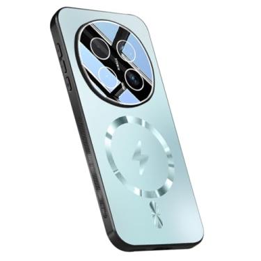 Imagem de LTLMYDAM Capa magnética para Honor Magic 8 Pro/8, capa de telefone à prova de choque, capa fina resistente a impactos, verde, 8 Pro