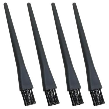 Imagem de Heyous 4 peças de escova de limpeza antiestática com cabo redondo de plástico preto, comprimento de 1,7 cm, adequado para componentes de limpeza PCB Board Keyboard