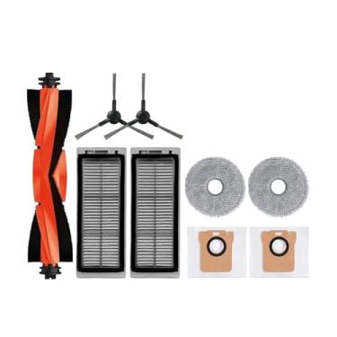 Imagem de Compatible With Dreame Bot L30 Ultra L20 Ultra Robot Vacuum Spare Parts Consumables Main Side Brush Hepa Filter Mop Cloth Dust Bag Accessories(Burgundy)