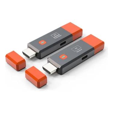 Imagem de Extensor HDMI Sem Fio 4K, Transmissor e Receptor Portátil, Alcance de 50m, Resolução 1080P@60Hz, Compatível com TV, Notebook, Projetor, Design Compacto 24x80x12mm
