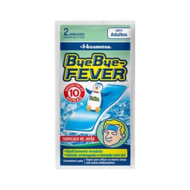 Imagem de Bye Bye Fever Com 2 Adesivo 5x13cm Adultos - Hisamitsu