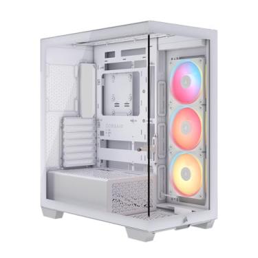 Imagem de Corsair Capa para PC de torre média 3500X LX-R RGB iCUE Link – 3x ventoinhas LX120-R RGB pré-instaladas, inclui hub de sistema iCUE Link, braço anti-queda GPU, serve para ventiladores de até 10 x 120