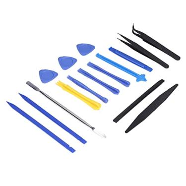 Imagem de Ferramenta de Reparo de Eletrônicos, Vários Acessórios Pvc Plástico Abertura do Kit Tweezers de Folha Triangular de Folha de Areia de Pvc Para um Comprimido de Comprimido de