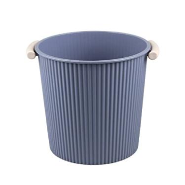 Imagem de Caixote do lixo redondo balde de classificação balde de lixo doméstico cozinha liviroom grandes latas de lixo plástico banheiro papel higiênico cesto de lixo/C/6L