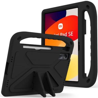 Imagem de Capa de tablet para Xiaomi Redmi Pad SE 11 polegadas (2023) material EVA à prova de choque capa infantil para Redmi Pad SE (preto)
