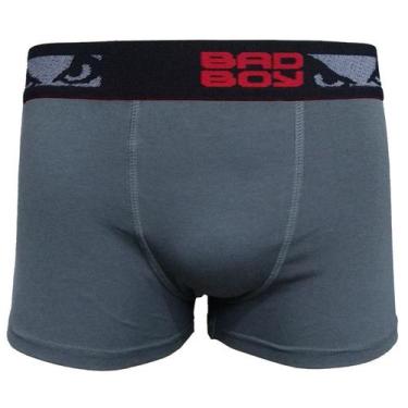 Imagem de Cueca Boxer Bad Boy Cotton - 7605 - BadBoy, Chumbo, EG