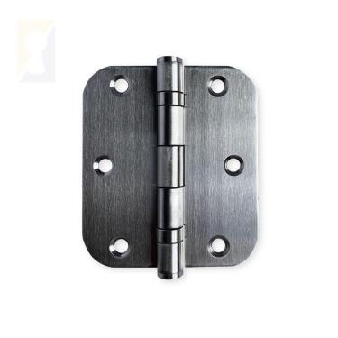 Imagem de Dobradiça Escovada C-redondo Inox Com Rolamento 3 X 2 ½