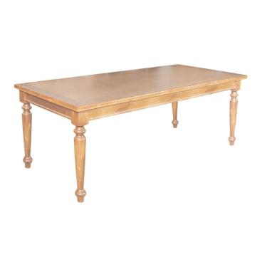 Imagem de Mesa De Jantar Leonora Retangular 240X100Cm Em Rústica- Natural - Bege