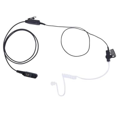 Imagem de Fone de ouvido XPR3500e XPR3300e com microfone PTT compatível com Motorola XPR3500, XPR3300, XPR3000, fone de ouvido de vigilância de tubo acústico para walkie talkie e uso de segurança