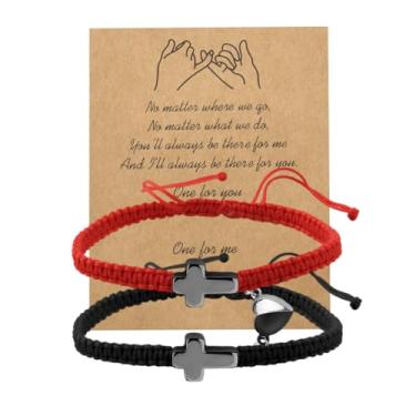 Imagem de Presentes God Bless You para mulheres e homens, pulseira cruzada, comunhão, confirmação de batismo, presente para afilhado, Small, Zinco, Sem Pedra Preciosa