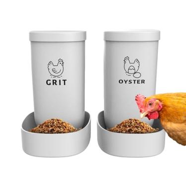 Imagem de Rrlihjgu Comedouro Automático Para Galinhas - Dispensador De Ração Para Frangos 2 Peças Alimentador De Patos | Caixa Alimentadora Antiderrapante Para Conchas Galinhas Patos Perus Coelhos Gatos,Para