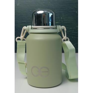 Imagem de Generic QuantumG – Garrafa térmica de aço inoxidável de 1 litro | fria e quente por 12 horas | tampa à prova de vazamento funciona como copo | Segura para lava-louças (verde), QG-1000-G, média