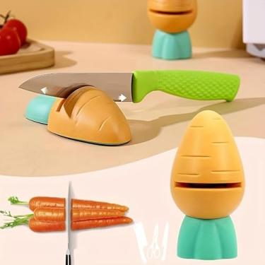 Imagem de Afiador de cenoura, apontador de plástico compacto, fácil de usar, economiza espaço, ferramenta manual essencial para cozinhas domésticas