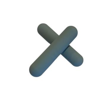 Imagem de Conjunto de barra com halteres de 4 kg, conjunto de 2 de 2 kg, barra de silicone premium, halteres, treinamento de força para homens e mulheres, academia, pilates, ioga (azul claro)