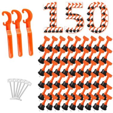 Imagem de Nivelador Espaçador Reutilizável Pisos Porcelanato 150un + 10 Agulhas Substituíveis Qualidade Premium (1.5MM)