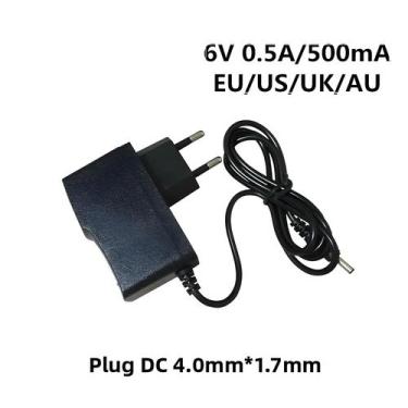 Imagem de Adaptador De Fonte De Alimentação AC DC 6V 0.5A Para Monitores De Pres