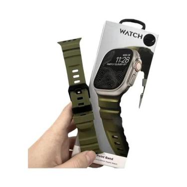 Imagem de Pulseira Esportiva De Silicone Para iWatch Ultra2 Apple Watch 46mm 49m