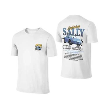 Imagem de Camiseta De Casal Lightning McQueen Sally De Verão Com Estampa Dupla F