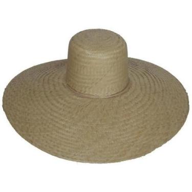 Imagem de Chapéu Palha Mexicano Sombreiro Aba 15Cm Festa Praia Pesca - Shopdapes