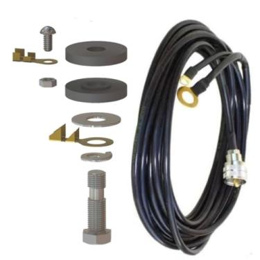 Imagem de Tolentino Radio Comunicação Kit Cabo PX Para Maria Mole, Com Parafusos De Fixação, Suporte e Conectores, Acessório Para Rádio Comunicador