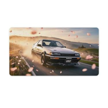 Imagem de HouLaiZhe JDM Car AE86 Sakura Car Cool Gaming Mouse Pads JDM Car Desk Pads Grandes Mousepads para Desktop Keyboard Computer Mat40X75cm