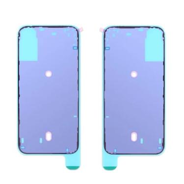 Imagem de TTIMORE Vedação adesiva da moldura do painel traseiro para iPhone 16 Plus, pacote com 2