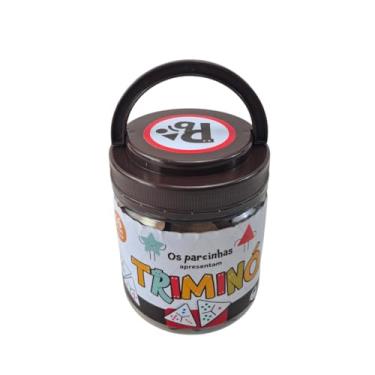 Imagem de Jogo Triminó Três Pontas em Mdf Brinquedo Pedagógico