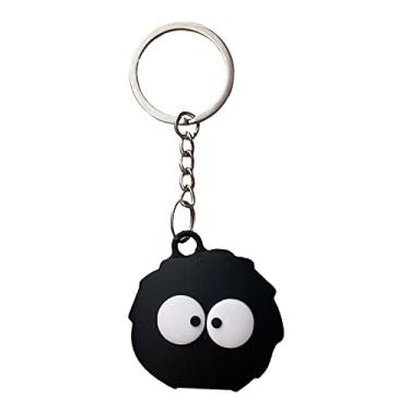 Imagem de Yatchen Linda capa de silicone para AirTag Finder, design divertido de briquetes de desenho 3D antiarranhões com chaveiro rastreador Bluetooth capa protetora para AirTags 2021 (briquetes, 2 unidades)