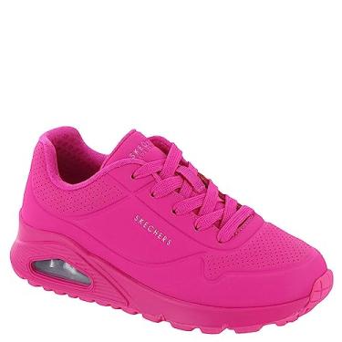 Imagem de Skechers Tênis infantil unissex Uno Gen1, Rosa choque, 2 Little Kid