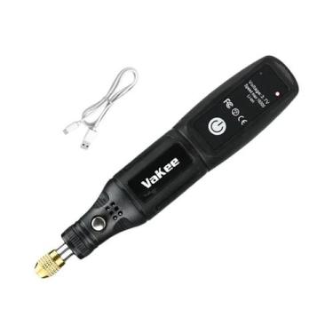 Imagem de Furadeira Elétrica Mini Sem Fio USB Vakee Ferramenta Rotativa Portátil