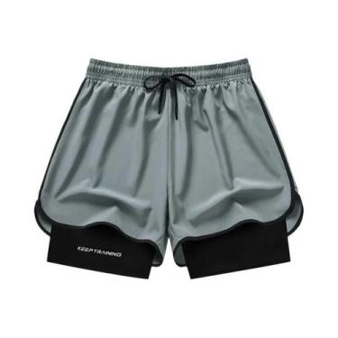 Imagem de Shorts De Basquete Masculinos De Secagem Rápida Em Seda Gelada, Conjun