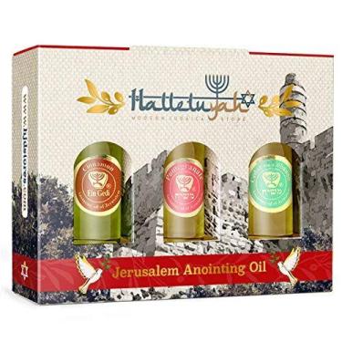 Imagem de Conjunto de óleos essenciais Halleluyah Jerusalem 3x30ml Perfumes bíbl