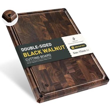 Imagem de Tábua de cortar, tábua de cortar madeira, tábua de charcutaria, dupla face, tábua de servir, cozinha, essencial, casa, aquecimento, anfitriã, presente para presente de Natal, casamento, aniversário