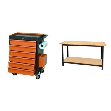 Imagem de Conjunto Bancada para Ferramentas Carro de Ferramentas Profissional Ga