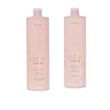 Imagem de Braé Shampoo e Condicionador Glow Shine, Embalagem Dupla de 1L, Branco