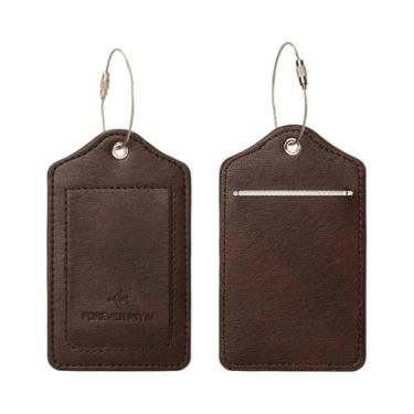 Imagem de Conjunto De Porta-Passaporte RFID Unissex E Etiqueta De Bagagem Em PU 