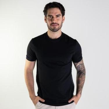 Imagem de Camiseta Calvin Klein Logo Lateral Preta-Masculino