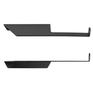 Imagem de Porta Papel Higiênico 2 em 1 com Prateleira Design Moderno para Uso Diário(Preto)