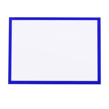 Imagem de aqxreight Moldura de Arquivo Magnético Transparente, Moldura de Exibição de Documentos Em Pvc para Tamanho A4, Carta, Papel, Foto, Cronograma de Trabalho (BLUE)
