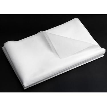 Imagem de 1 peça de tecido de interface costurado de 101 x 203 cm para costura não fusível - Entretela leve não tecida - Interface de tecido branco de 1 metro x 2 metros para costura, acolchoamento