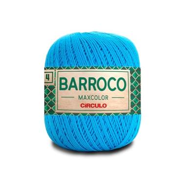 Imagem de Barbante Barroco Maxcolor Fio 4 200g 338m Círculo Novelo Crochê Tricô Artesanato Tapetes Souplás (2194 - TURQUESA)