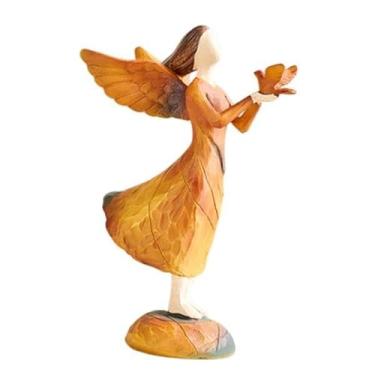 Imagem de Kuntesetty Estatueta de Anjo em Resina, Peça Decorativa Colecionável, Escultura Artística Feita à Mão para Sala de Estar, Estante Ou Decoração Feminina, Style C, Tamanho real